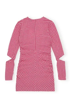 Stretch Seersucker Cutout Mini Dress Love Potion