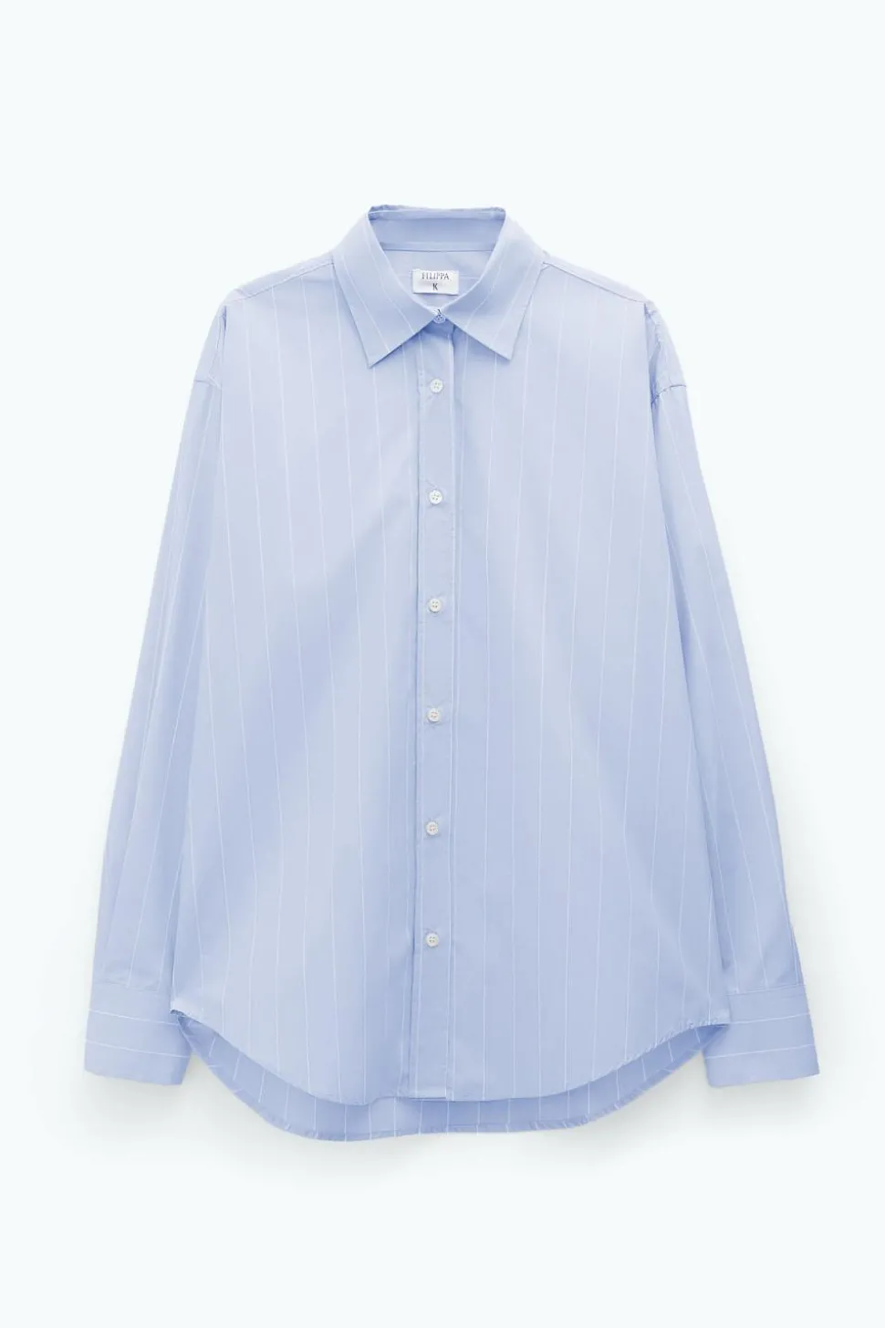 Stripe Poplin Shirt Faded Blue White