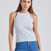 Striped Tank Mist Blue White Stripe