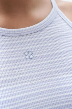 Striped Tank Mist Blue White Stripe