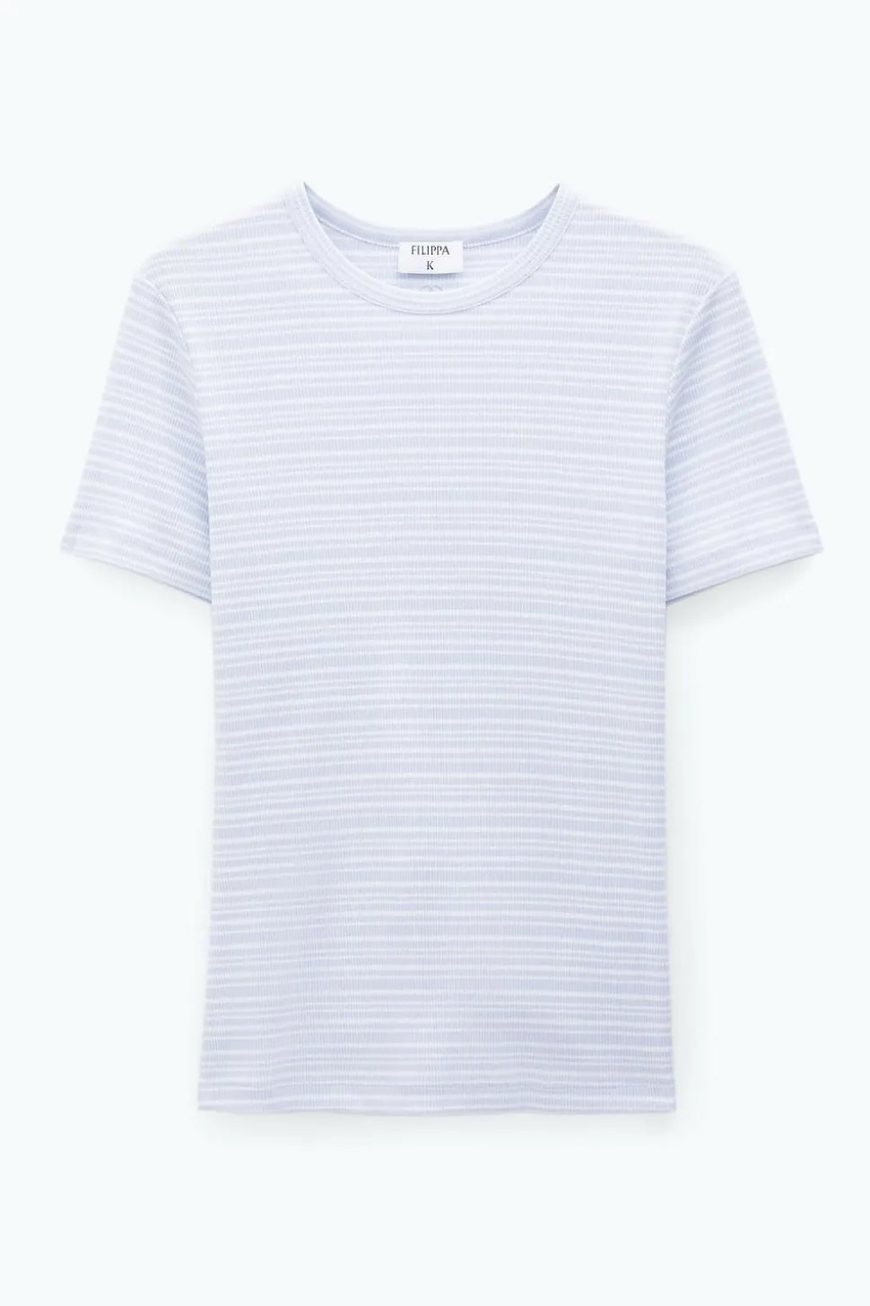 Striped Tee Mist Blue White
