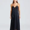 Structure Frill Dress Black