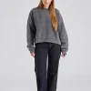 Sweater Logo Patch Faded Black FN-UX-SWEA000017