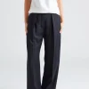 Tailored Herringbone Trousers Black FN-WN-TROU001049