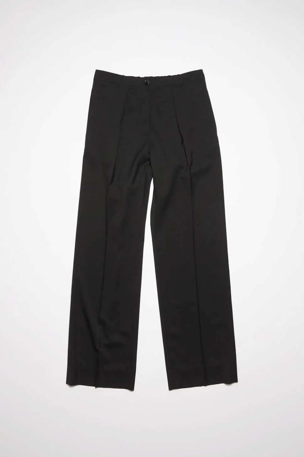 Tailored Herringbone Trousers Black FN-WN-TROU001049