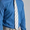Tailored Stripe Tie White