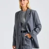 Tailored Suit Jacket Grey Melange