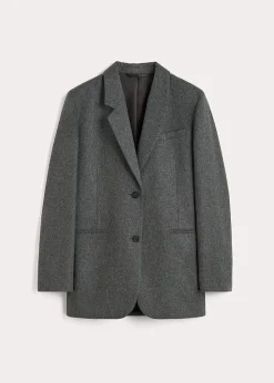 Tailored Suit Jacket Grey Melange