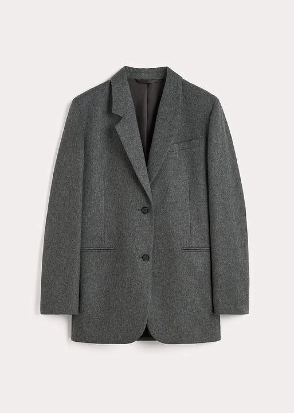 Tailored Suit Jacket Grey Melange