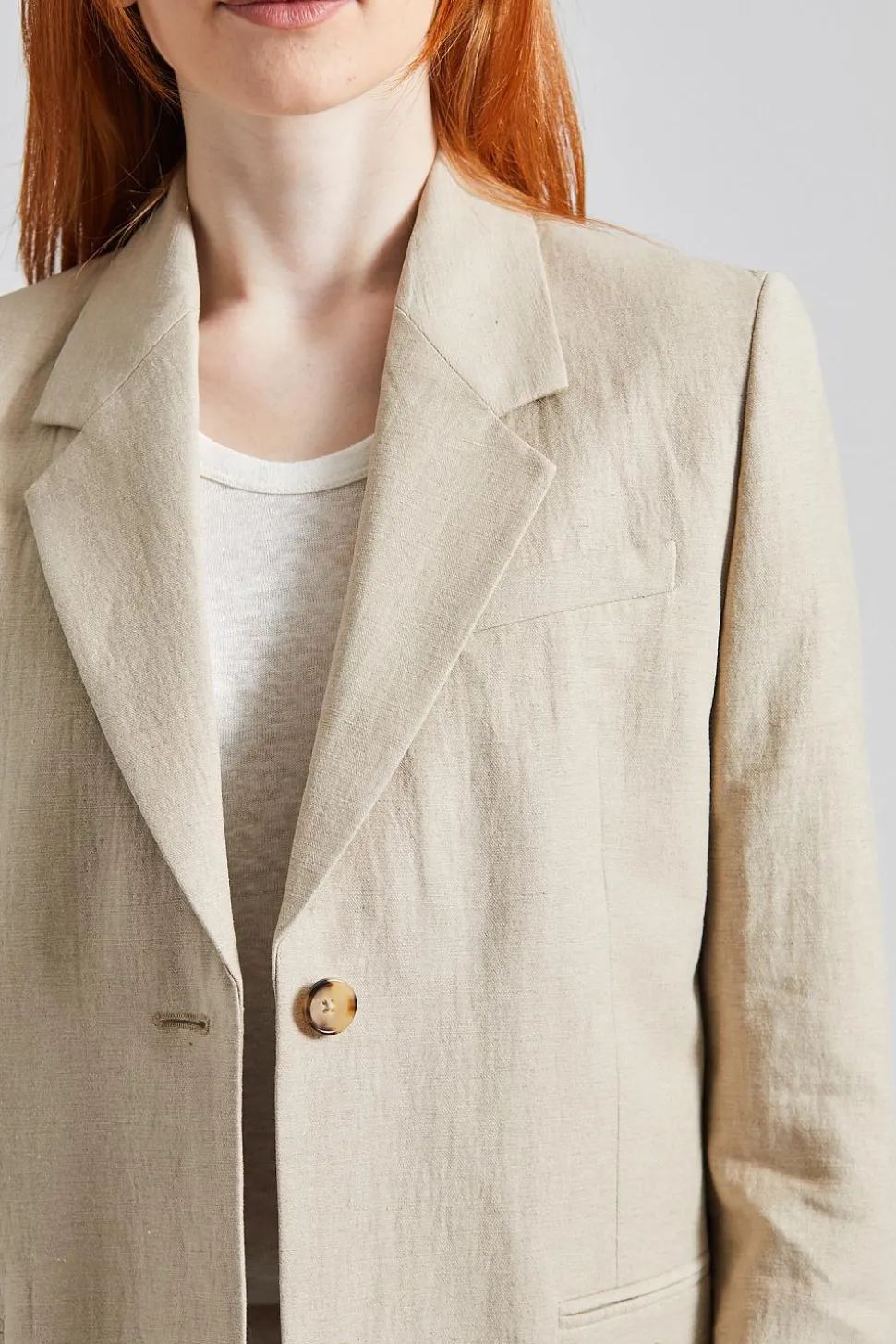 Tailored Suit Jacket Sand