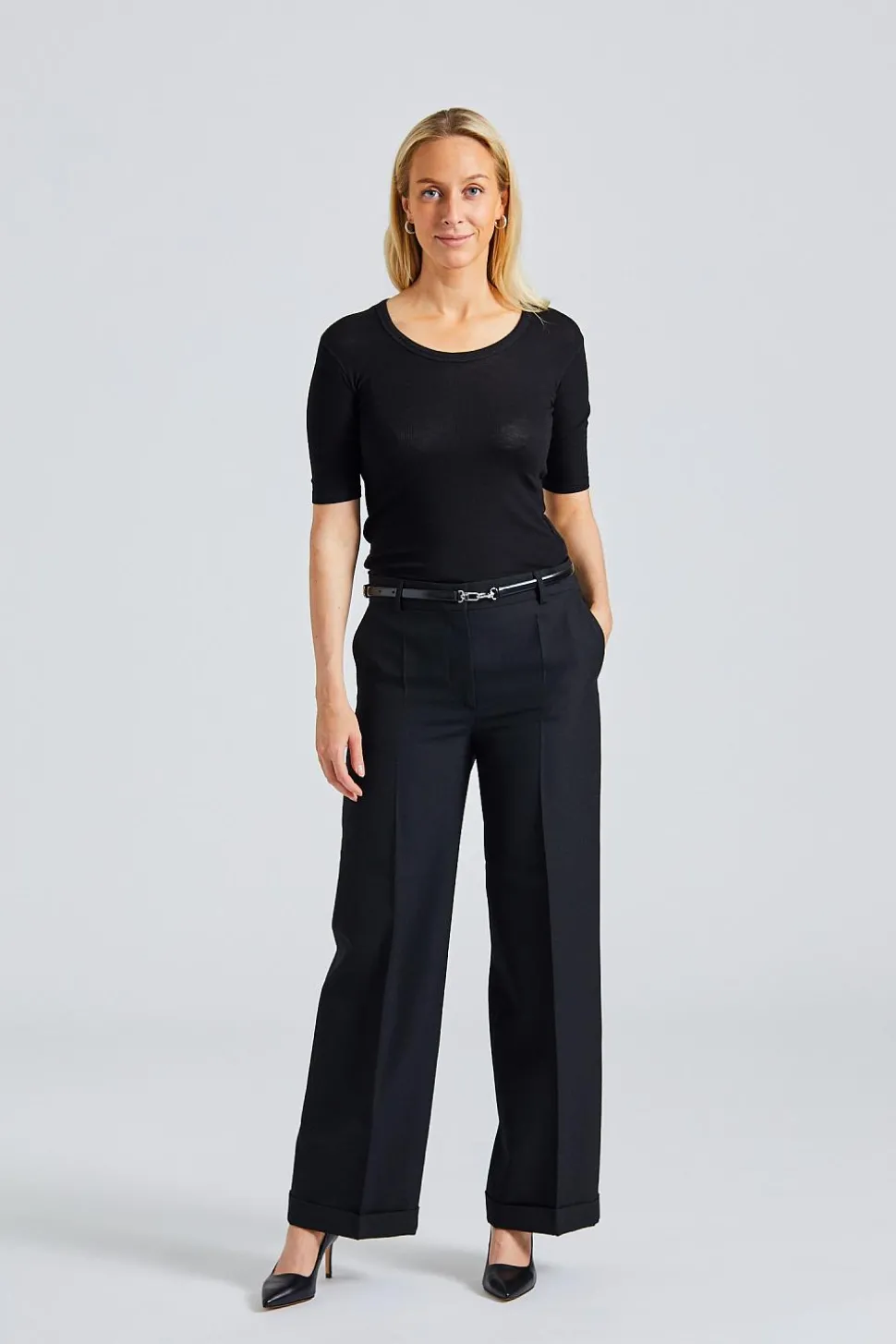 Tailored Suit Trousers Black