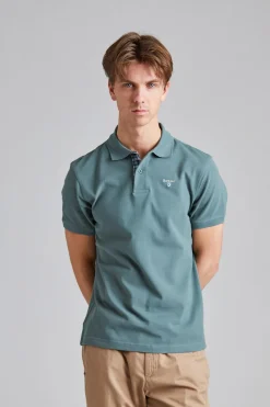 Tartan Pique Polo Shirt Vintage Teal