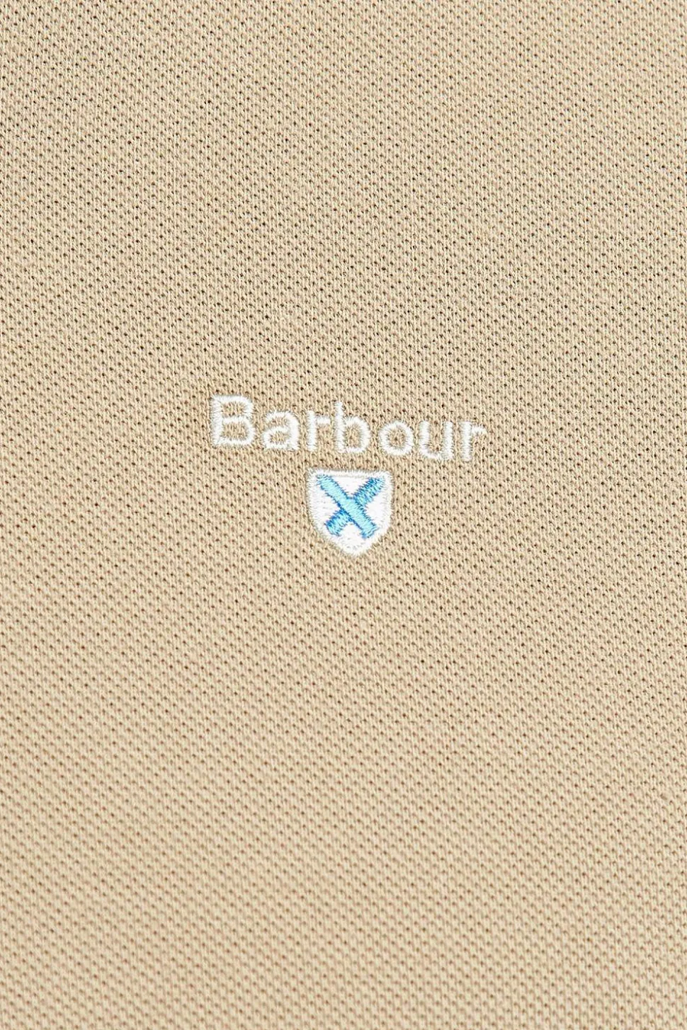 Tartan Piquet Polo Washed Stone