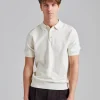 Textured Polo Shirt Off White