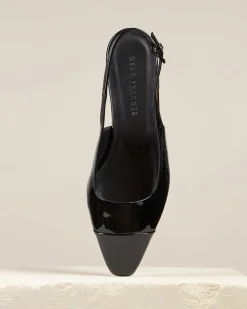 Tia Flat Black Patent