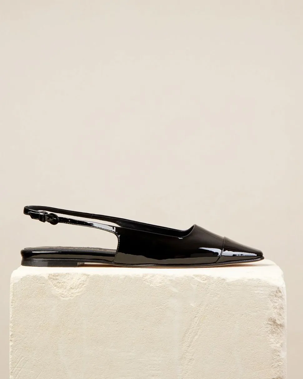 Tia Flat Black Patent