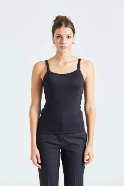 Tinki Rib Top Black