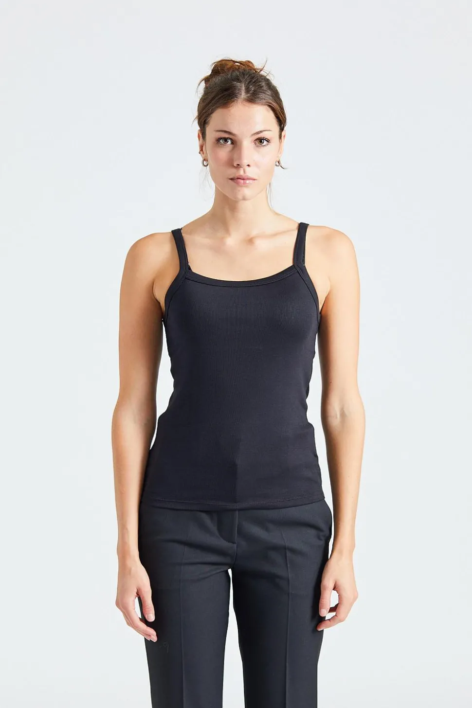 Tinki Rib Top Black