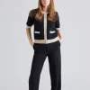 Toulouse Cardigan Tee Black Buttermilk