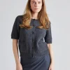 Toulouse Cardigan Tee Graphite
