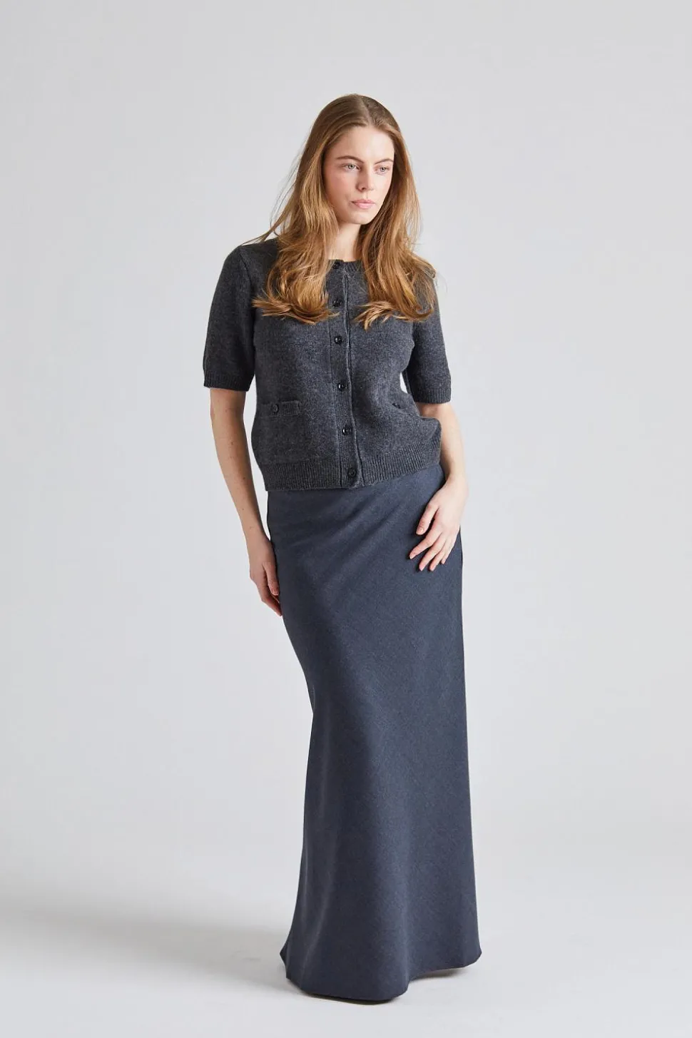 Toulouse Cardigan Tee Graphite