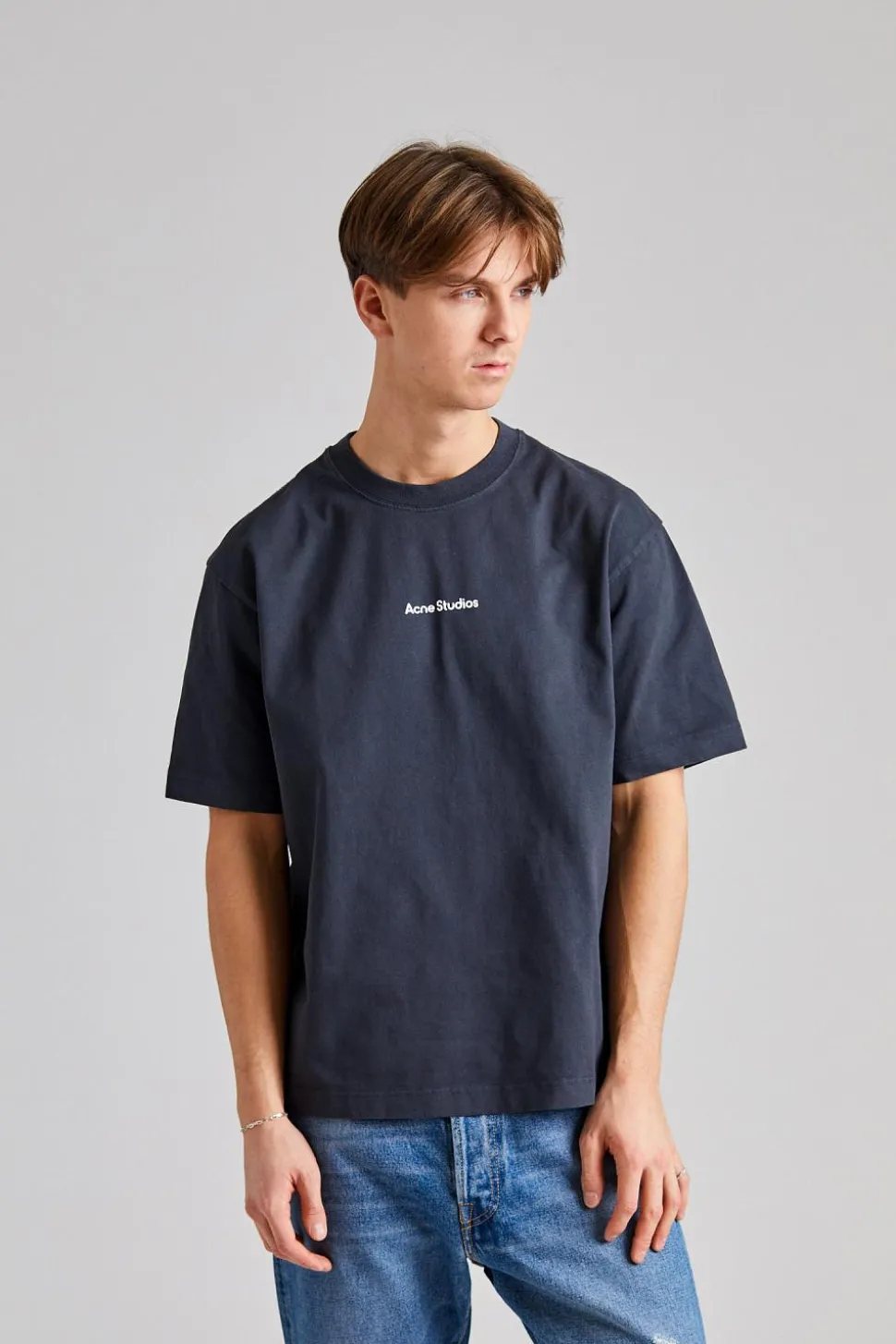 T-shirt Stamp Logo - Relaxed Fit FN-UX-TSHI000051 Black