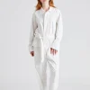 Utility Jumpsuit Washed White