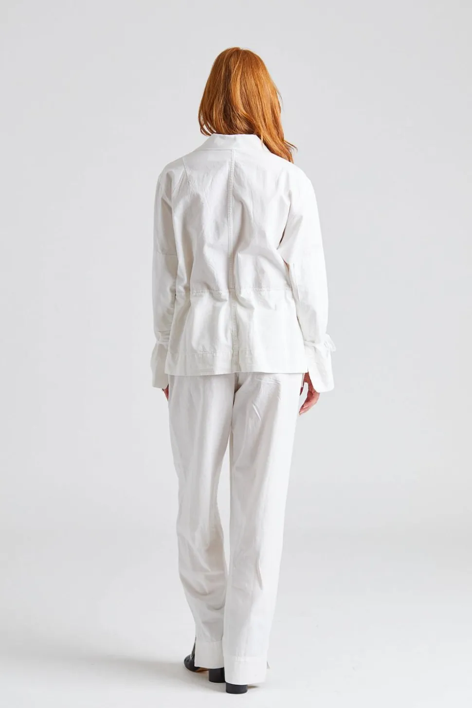 Utility Jumpsuit Washed White