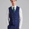 Veneto Waistcoat Tropical Glencheck Blue