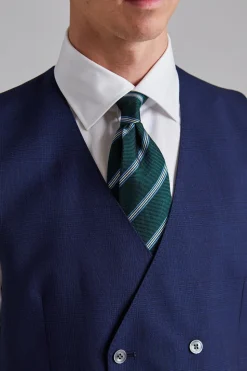 Veneto Waistcoat Tropical Glencheck Blue
