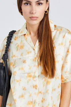 Vera Print Shirt Yellow Mix