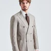 Vicenza Beige Pinstripe