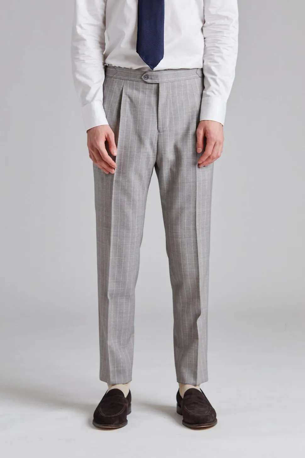 Vicenza Suit Tropical Pinstripe Sand