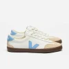 Volley Leather White Aqua Bark