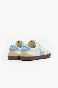 Volley Leather White Aqua Bark