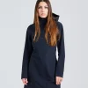 W Althena Coat Pure Black