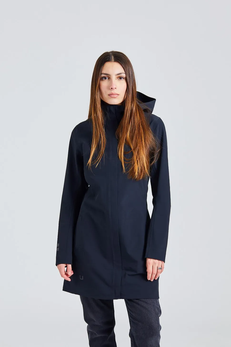 W Althena Coat Pure Black
