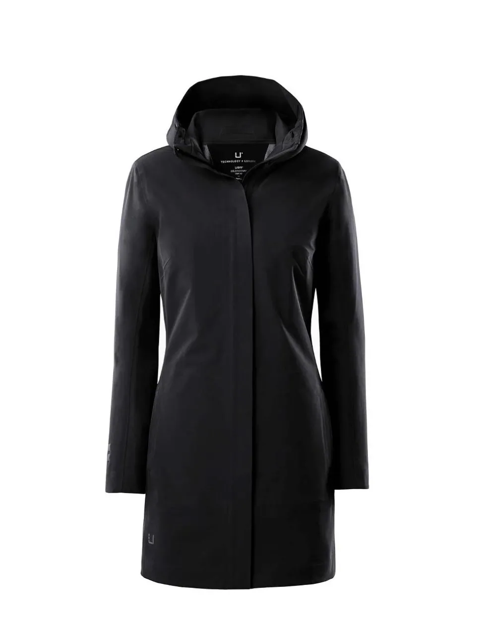 W Althena Coat Pure Black