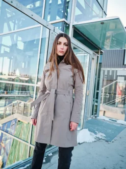 W Elektra Coat Driftwood