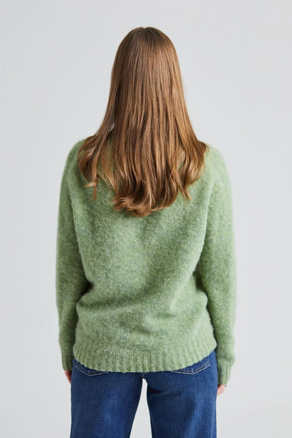 W Shaggy Brush Lambswool Sweater Jade's Dairy