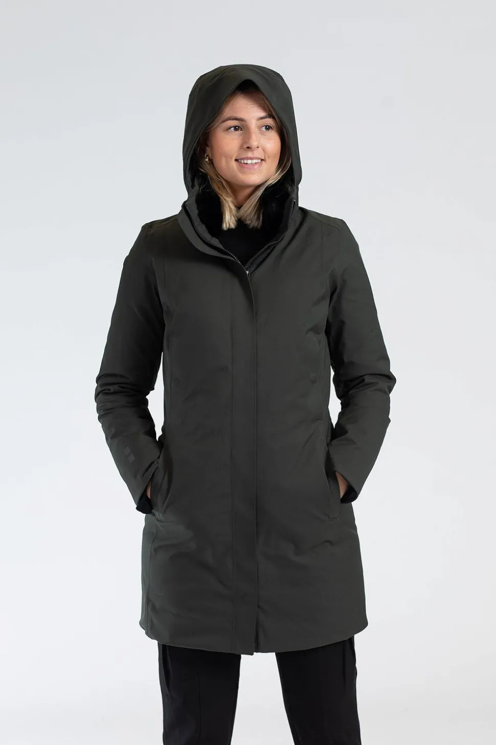 W White Heat Parka Night Olive
