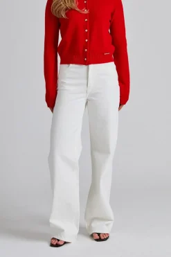 W Wide Jeans Ecru