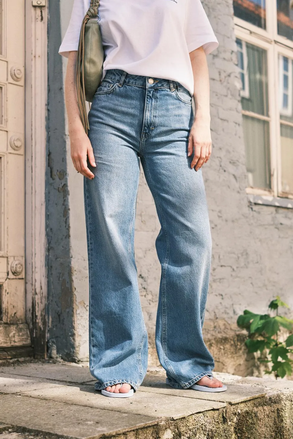 W Wide Jeans Lt Blue