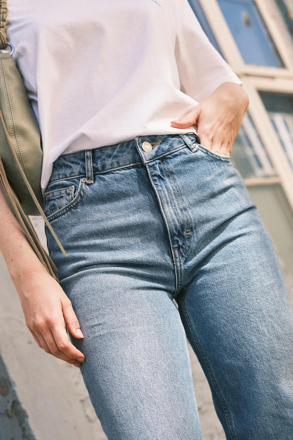 W Wide Jeans Lt Blue