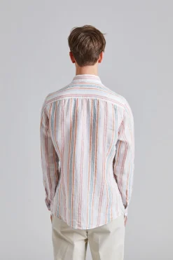 White Striped Linen Shirt