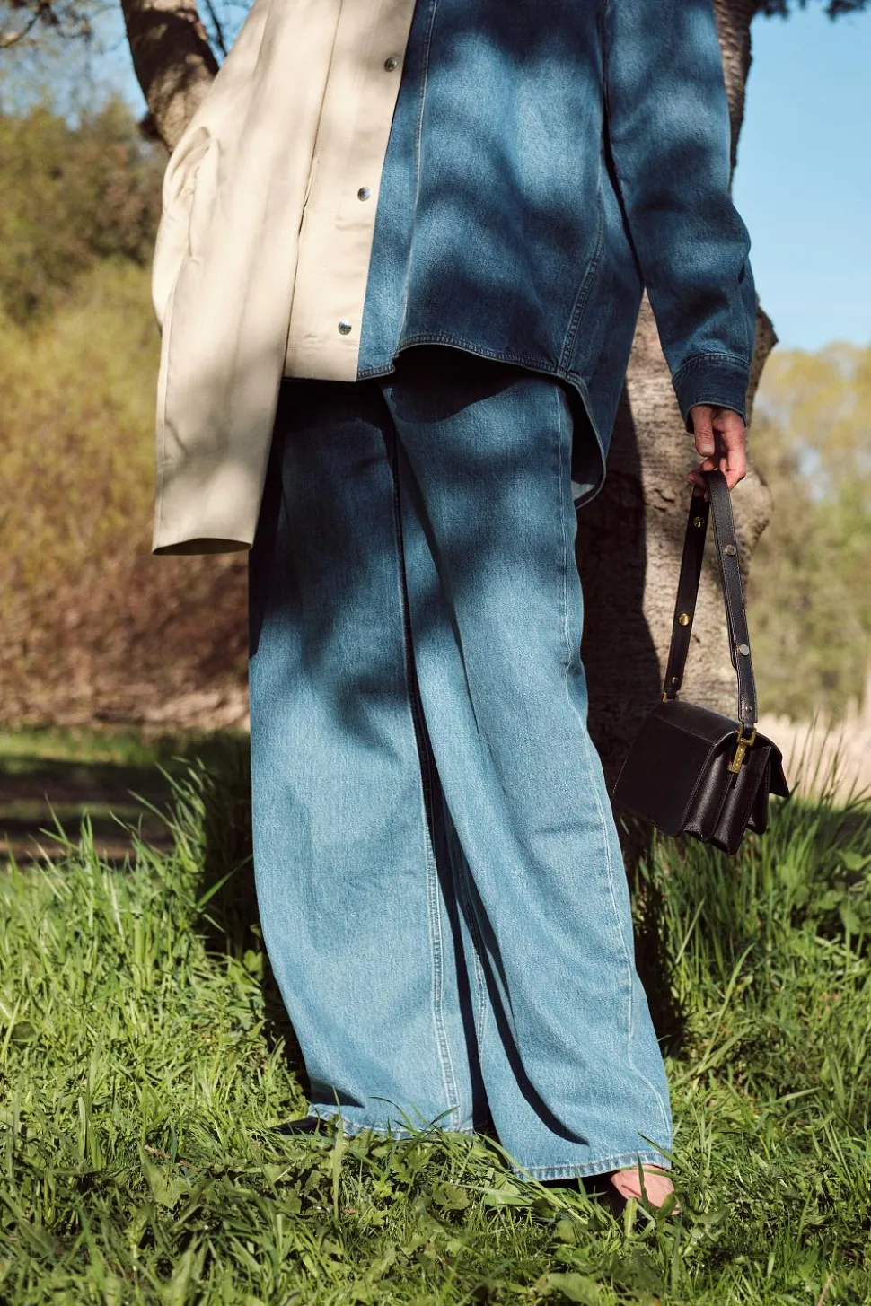 Wide Leg Denim Vibrant Blue