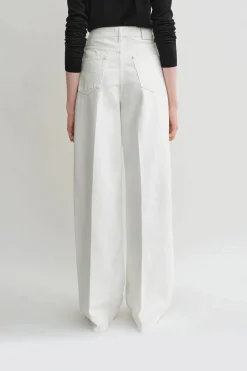 Wide Leg Denim White