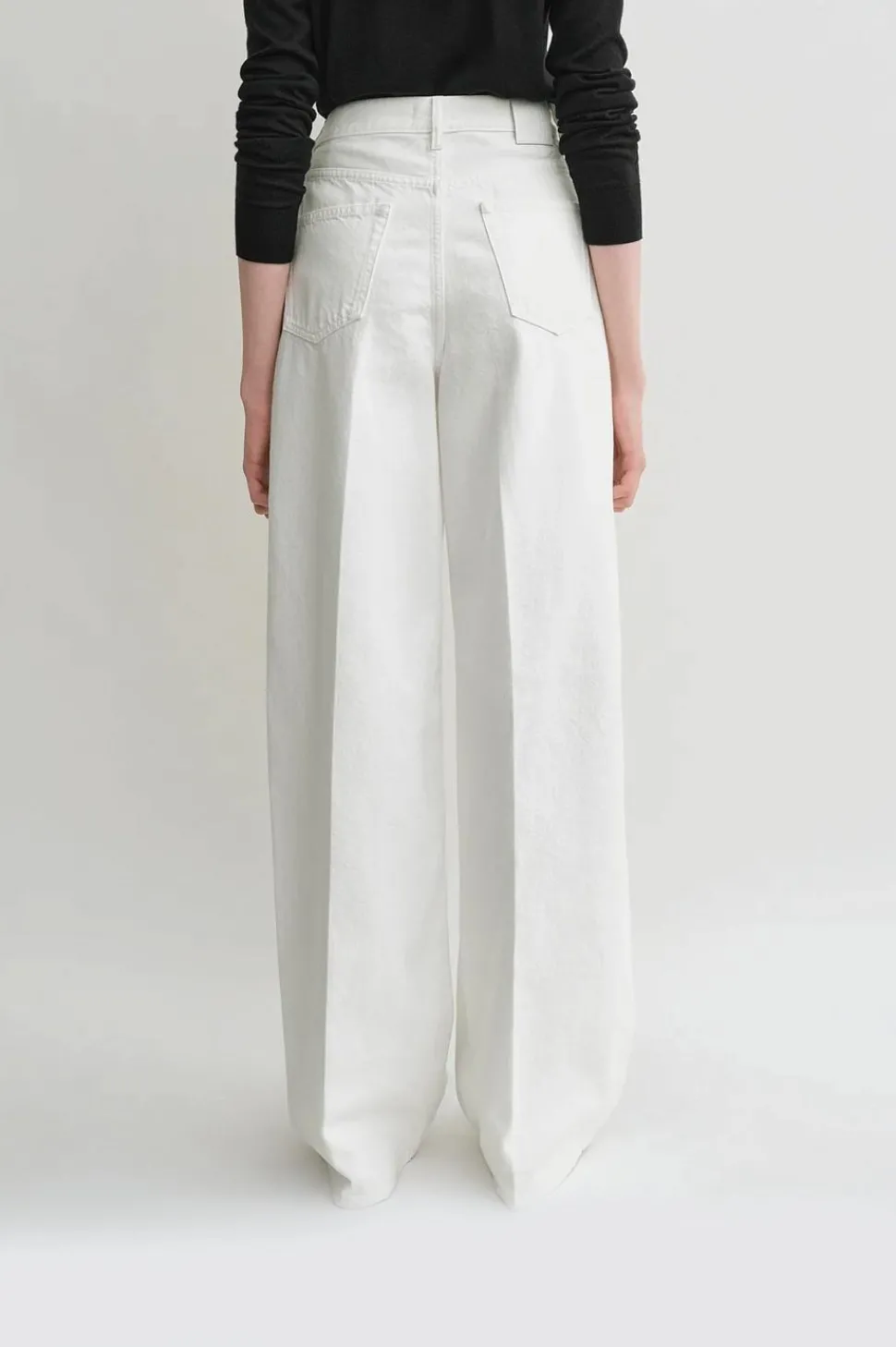 Wide Leg Denim White