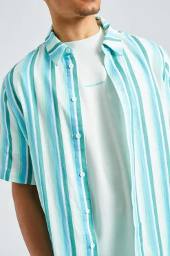 Wiki Striped Shirt Blue Mix