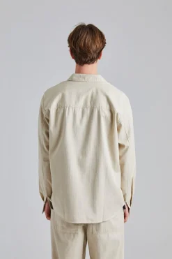 WWAxl Herringbone Shirt Sand Grey
